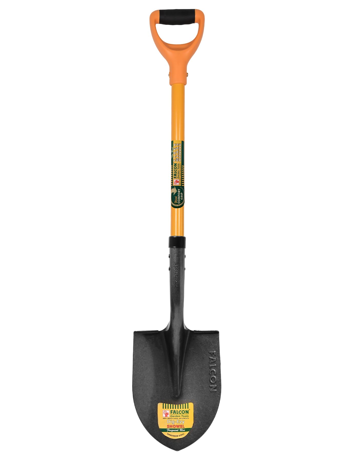 FALCON FRS-3000 Garden Shovel with D-Grip Fiber Glass Handle Round