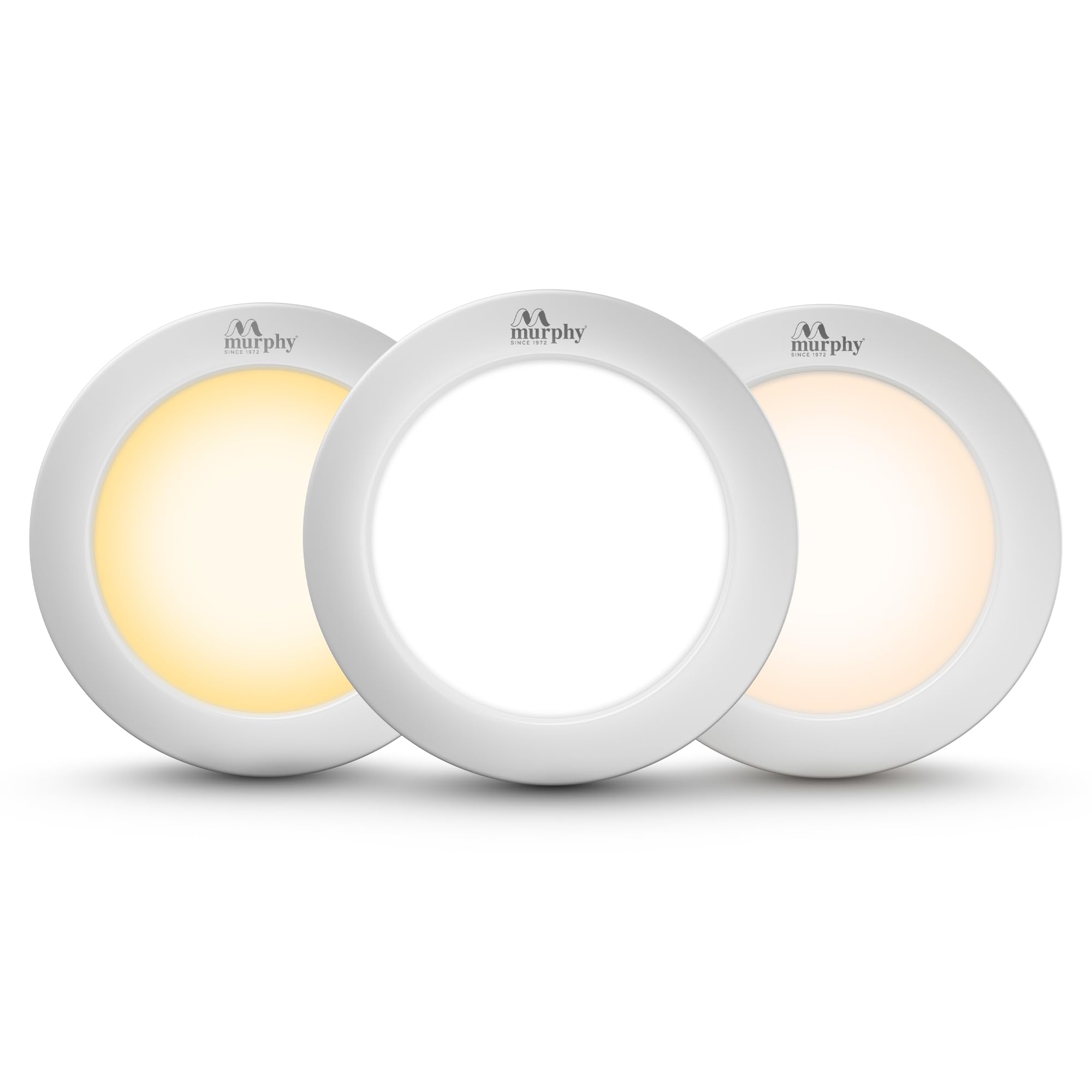 Murphy Aluminium 5W Cbl 3-In-1 Round Surface Down Light Color Changing Light (Cool White/Warm White/Natural White, Pack Of 4)