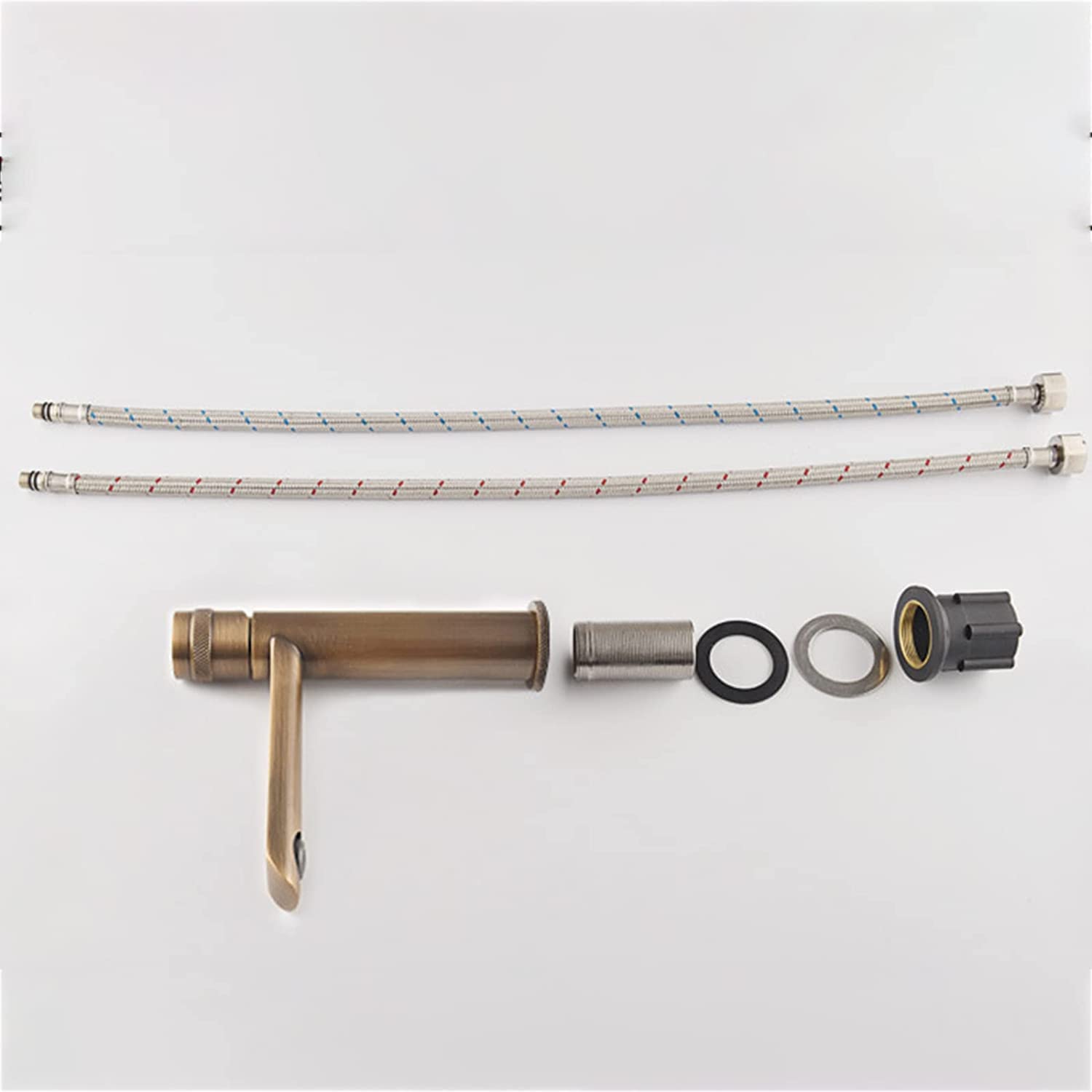 Ksunun Grifo de baño Grifo de lavabo de baño de latón Grifo mezclador de lavabo de un solo orificio Grifo de aireador Grifo de lavabo Grifo de lavabo de baño de una sola manija Grifo de lavabo de