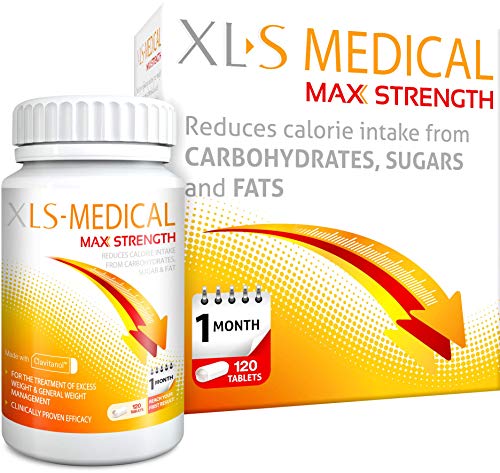 XLS Medical Max Strength Diet Pills for Weight Loss - Pack of 120 by XLS Medical