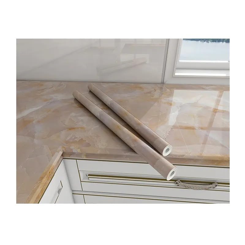 Image of Barebeauty 60 x 200 cm Kitchen Wallpaper, Self Adhesive Oil Proof Waterproof Wall Sticker for Kitchen, Anti-Mold Heat Resistant Backsplash Wall Covering (Pack of 2, 25.84 Sq. Ft. Approx)
