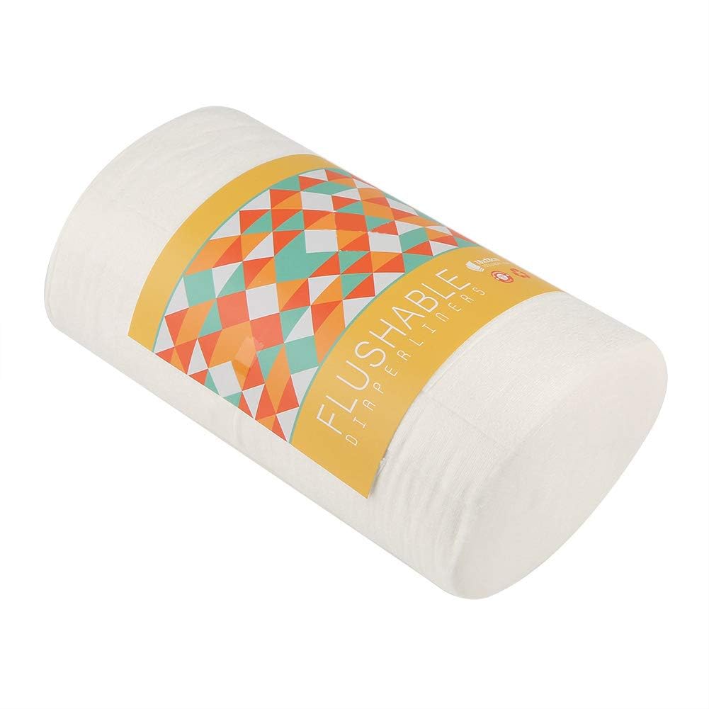 Doublures de Couches Jetables en Fiber de Bambou pour bébé, 100 Pièces/rouleau, Lingettes Humides pour Utilisation à Long Terme pour Couches et Pantalons