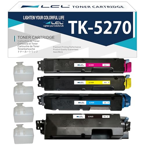 Toner compatible Kyocera TK-5270 cyan pour imprimer vos rapports professionnels en couleur