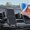 Lamicall 2023 Wider Clamp & Metal Hook Phone Holder Car Vent [Thick Cases Friendly] Car Phone Holder Mount Automobile Hands Free Cradle Air Vent for iPhone Smartphone