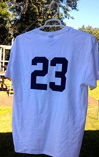 (Style A) Black Or White, 8" Tall,Single Number For Sports T-Shirt Jersey Football Baseball,Iron On, Heat Transfer, Team,T-Shirt (White-8) #TOP4