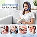 AUVON Wisdom Teeth Ice Pack Head Wrap with Innovative Gel Ice Packs for Extended Face Oral Surgery, TMJ Pain Relief, Ergonomic & Ear Pressure- Free Face Ice Pack for Snug Fit, Reusable 4 Gel Packs