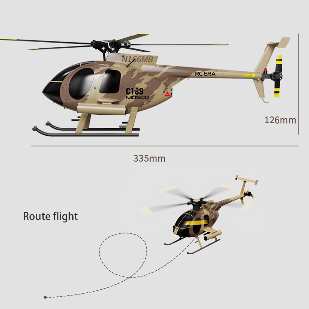 Ssccgym RTF MD500 C189 Remote Control Helicopter with Optical Flow