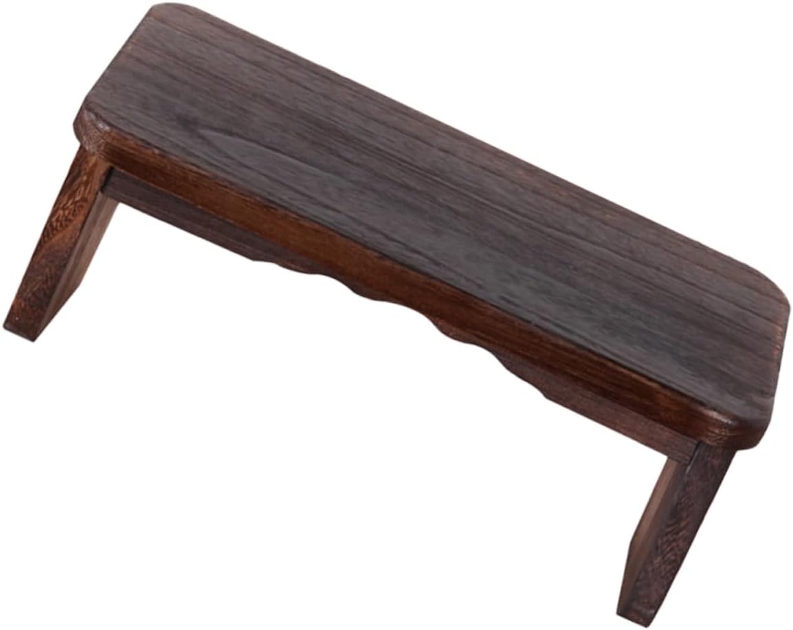 Milisten Foldable Meditation Stool Wooden Stool for Meditation Non-Slip Design Zen Decor