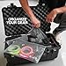 GOBAGS Air Production Multi‑Size Clear Zipper Pouch (4‑Pack) – Cable Organizer & Travel Gear Bag for Electronics, Camera Accessories, Tool Pouch & Small Tech Storage