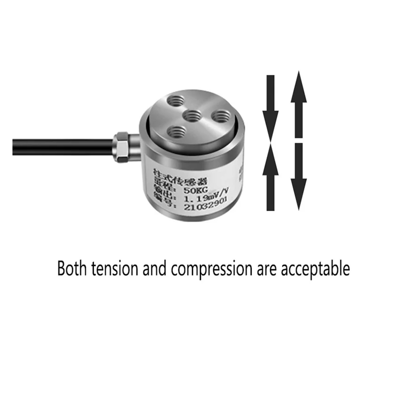 Sensor de Peso, Sensor De Medición Fuerza Alta Precisión Precio Columna Mini Celda Carga Impacto Tensión 10 KG-50 KG For Fabricantes Pruebas Médicas | 20KG