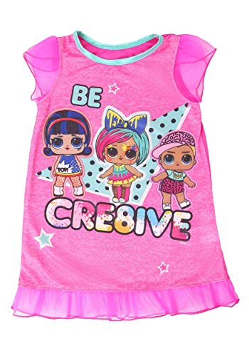 AME INTL Girls LOL Surprise Be Cre8ive Nightgown Size 4 Pink2