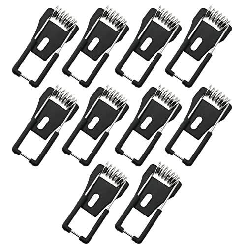 Image of 10pcs Downlight Panel Lamp Spring Clip Black T1.1x15.5x45mm Light Emitting Diode Recessed Lighting Accessories for Ceiling Lamp