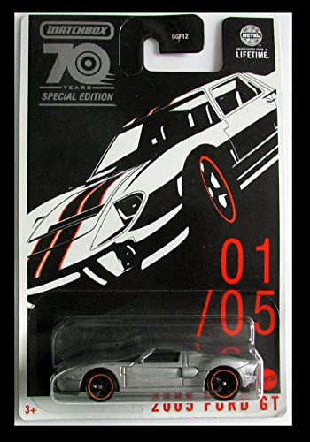 Matchbox Silver 2005 Ford GT Edición Especial miniatura 1