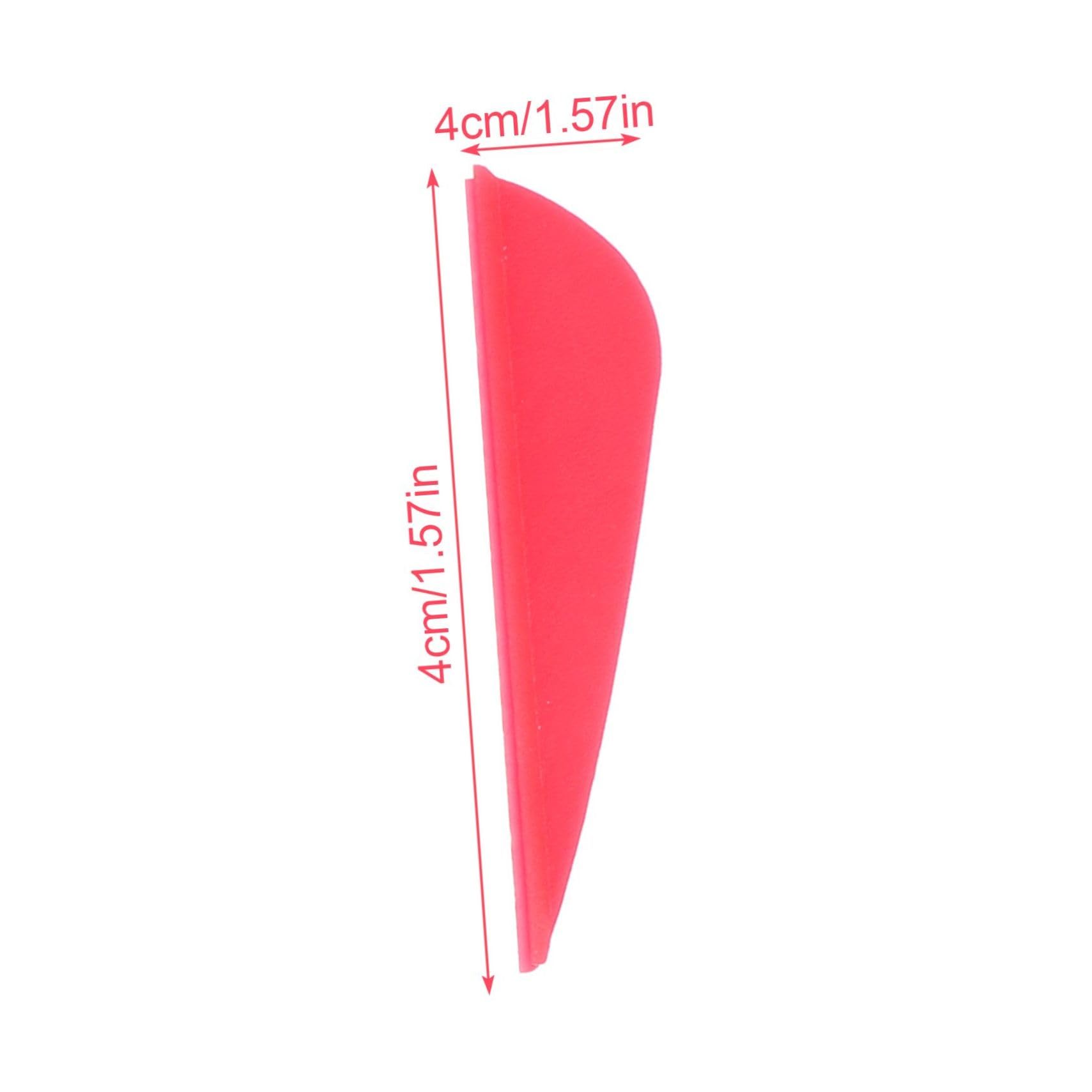 Kisangel Arrow Vanes 50pcs Water Drop Shape Lightweight Versatile Weather Rubber Random Color