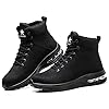 Rona Shoes Safety Boots Work Boots Steel Toe Cap Boots Safety Shoes Steel Toe Shoes Safety Trainers Work Shoes Lightweight Comfortable Non Slip Men's Women's Ladies Phantom Black UK7 / EU40.5 #3