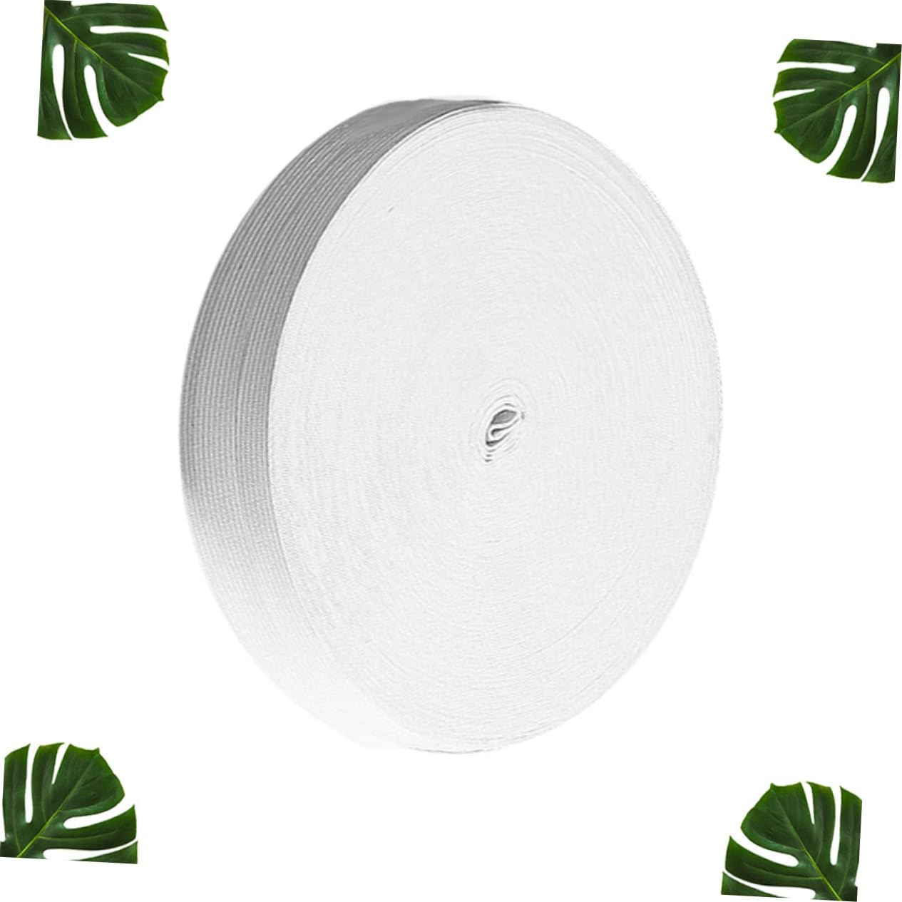 1rotolo Banda Elastica Piatta da Metri per Cucire Abbigliamento e Accessori Fettuccia Stretch Bianco per Progetti Fai da Te e Moda