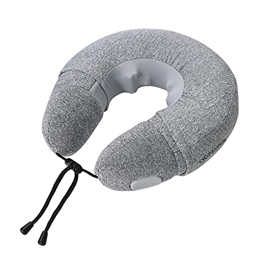 Neck Massager with Heat, Cordless Travel Neck Pillow Massager & Portable Neck Support for Sleeping, Woman, Man, Home, Office, Car, Gift use, Ideal Xmas Gift