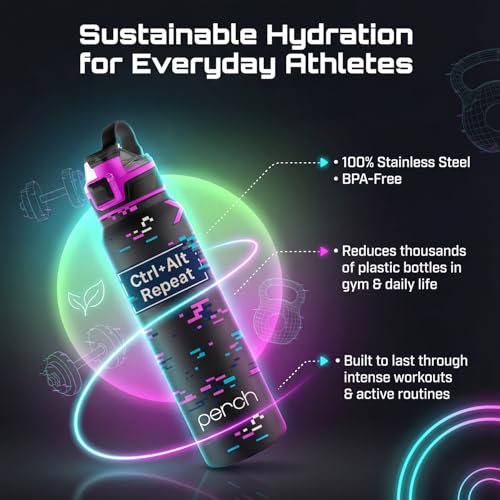 Image of Perch Apex Hot and Cold Stainless Steel Water Bottle 740ml | Triple-Layer Vacuum Insulated 3D Printed Bottle | ISI Certified, Leakproof & BPA-Free | Gift for Men & Women | Reboot Mode Pink