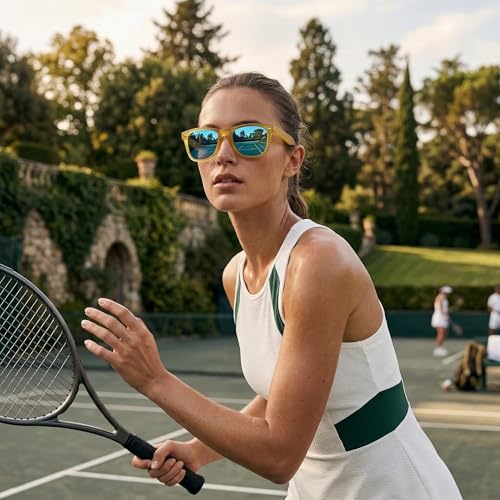 Image of SIPHEW Polarized Sunglasses for Women & Men - UV400 Mirrored Eyewear | Designer Unisex Fashion Sun Glasses w /Medium Fit,Suitable for Any Face Shape,Beach,Everyday Wear