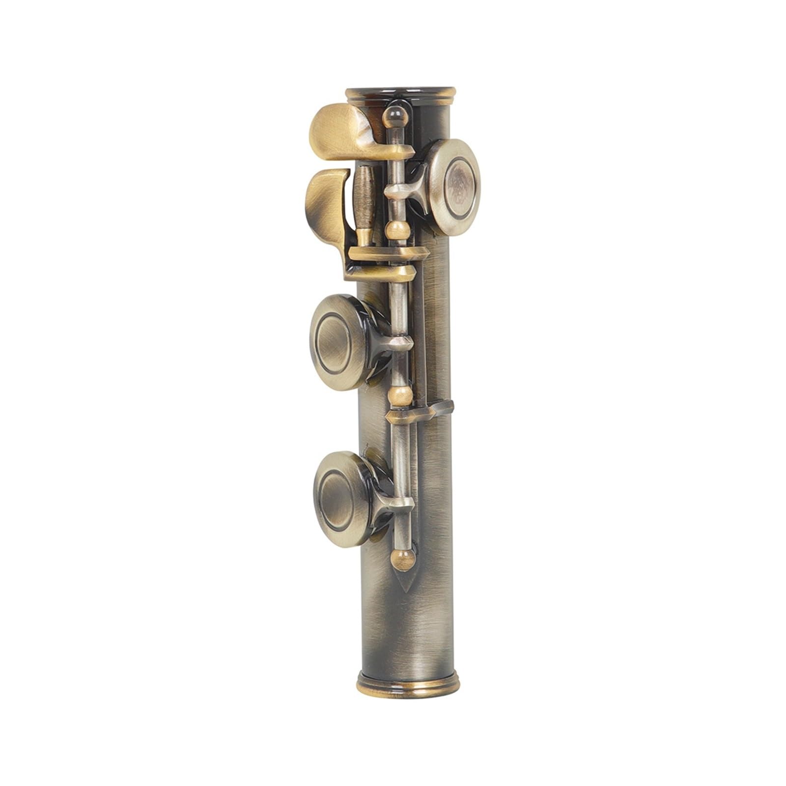 Flûte À Vent À 16 Trous Fermés En Bronze Clé De Mi Do Pour Débutant Jouant De L'antiquité Flûte Pour Adultes