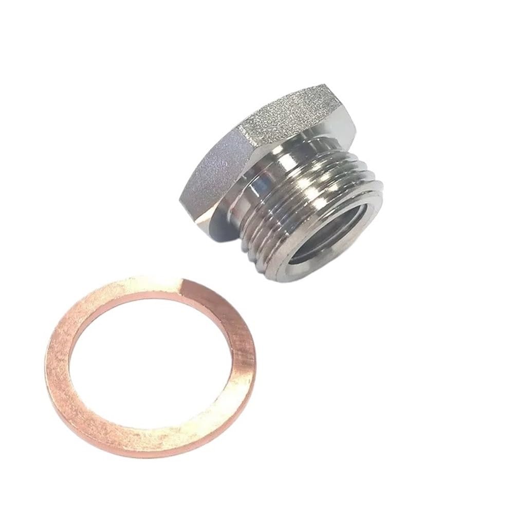 O2 Sensore Lambda Adattatore riduttore distanziale sensore di ossigeno O2 di scarico da M18 x 1.5 mm a M12 x 1.25 mm