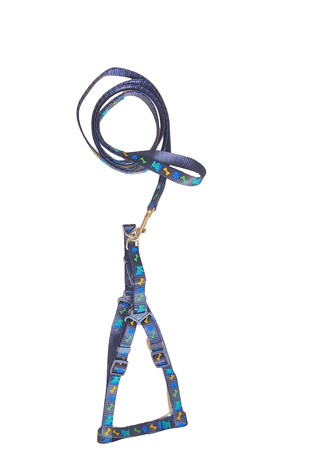 BohoBark Soft Nylon Dog Harness & Leash Set Adjustable Harness and Comfortable Padded Handle Leash and Harness Set for Medium and Large Dogs (Available As Per Color) (Black) (B0C1JXJNS5) Amazon Price History, Amazon Price Tracker