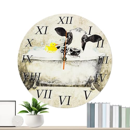 Battery Operated Convenience: Powered by a single AA battery, this clock hassle- installation without the need for plugs or cords, making it an easy-to- decorative timepiece for various indoor spaces school study clock