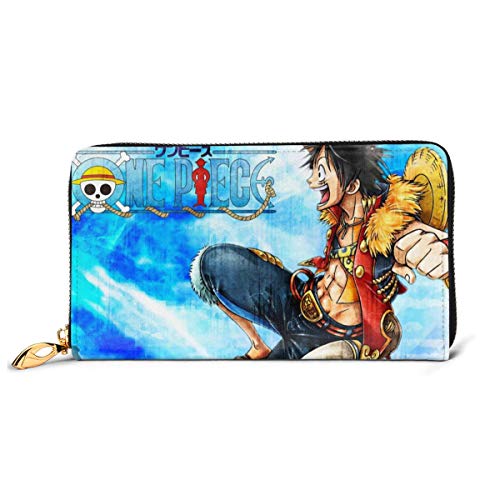 Preisvergleich Produktbild Einteilige Geldbörse aus echtem Leder mit Reißverschluss, lange Clutch, Münzfach, Kartenpaket für Damen und Herren