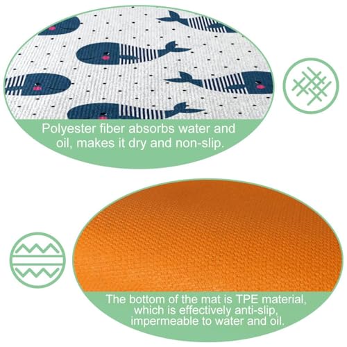 Tapis de cuisine absorbant et lavable lot de 2 antidérapants