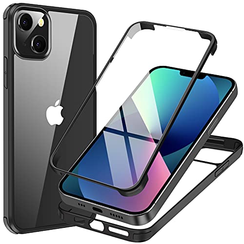 Bigmeda Funda Pare iPhone 13, 360 Degrés Avant et Arrière Carcasa para iPhone 13, de Pantalla Completa Diseño de una Pieza Cubierta para iPhone 13 6.1"