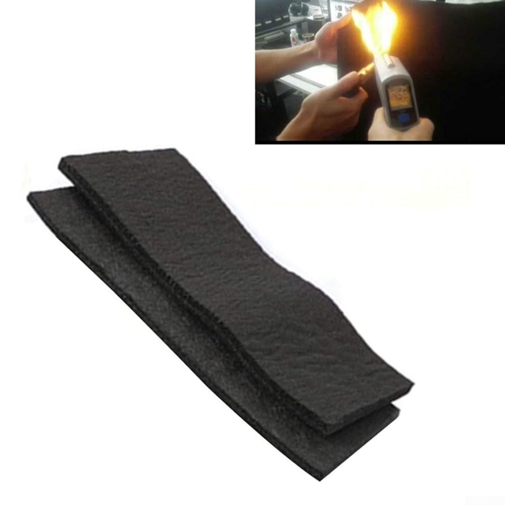 Carbon Fiber Welding Blanket High Temperature Resistant Flame Retardant Heat Shield,For Torch Plumbing Slag Fire Protection,250Gsm 100X100cm(B)
