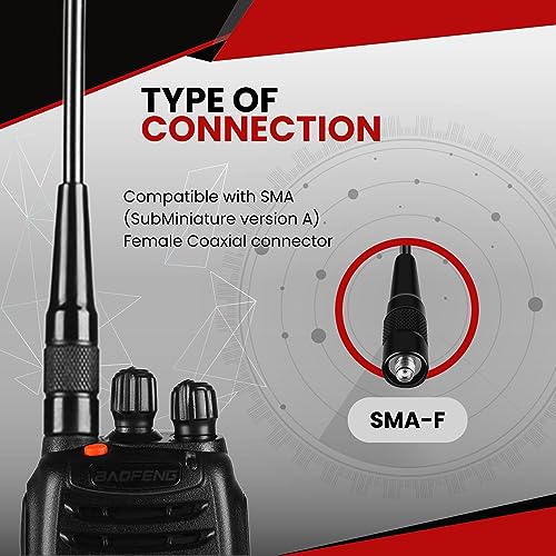 TNP 15.6" Dual Band SMA Female Antenna for Baofeng Radio - Image 3