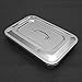 Stainless Steel Instrument Tray Organizer Holder with Lid & Handle Grip 11.5