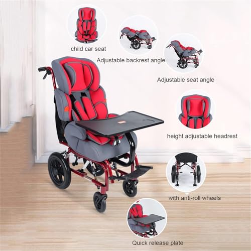Foldable-Childrens-Cerebral-Palsy-Wheelchair-Lightweight-Driving-Medical-Fully-Reclining-Childrens-Wheelchair-with-Cerebral-Palsy-high-backrest-and-Dining-TableAdjustable-Wheelchair