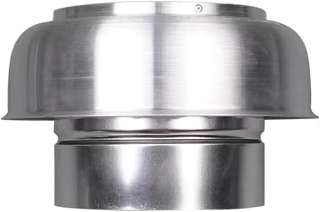 IGNVXMGKP Chimney Cap, 4 Inch Aluminum Alloy Chimney Cap Chimney Cover Outside Roof Rainproof Vent Cap Stovepipe Finial