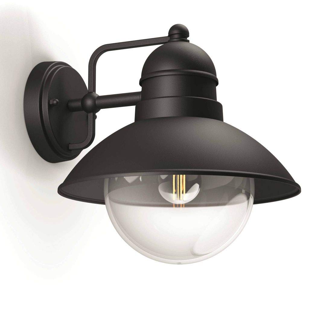Vidaxl Philips Mygarden Hoverfly Vintage Wall Lantern, 1 X 60 W 230 V Bulb - Black