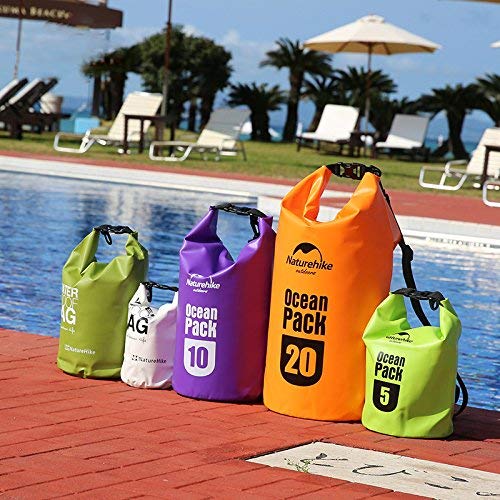 Image of 20L Outdoor Ocean Pack Waterproof Dry Bag Sack Storage Bag Organizer for Traveling-Multi Color