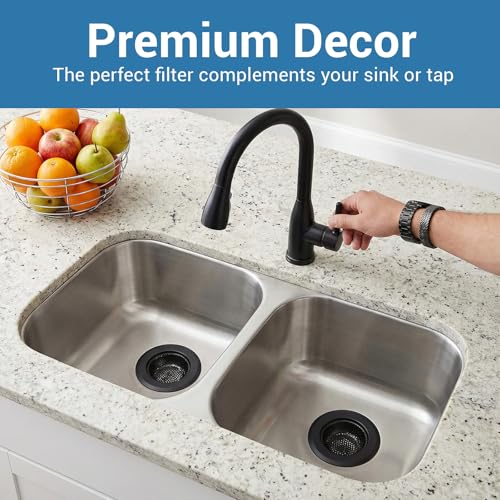 Coladores para desagüe de fregadero de cocina, acero inoxidable, diámetro 4.5 in, 2 piezas miniatura 5
