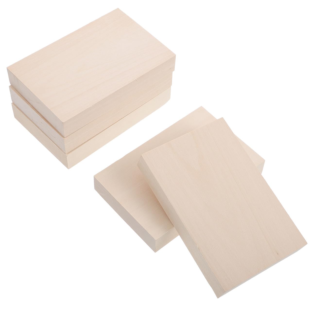 Bloques para Tallar de Madera de Tilo para Manualidades, 5 Piezas