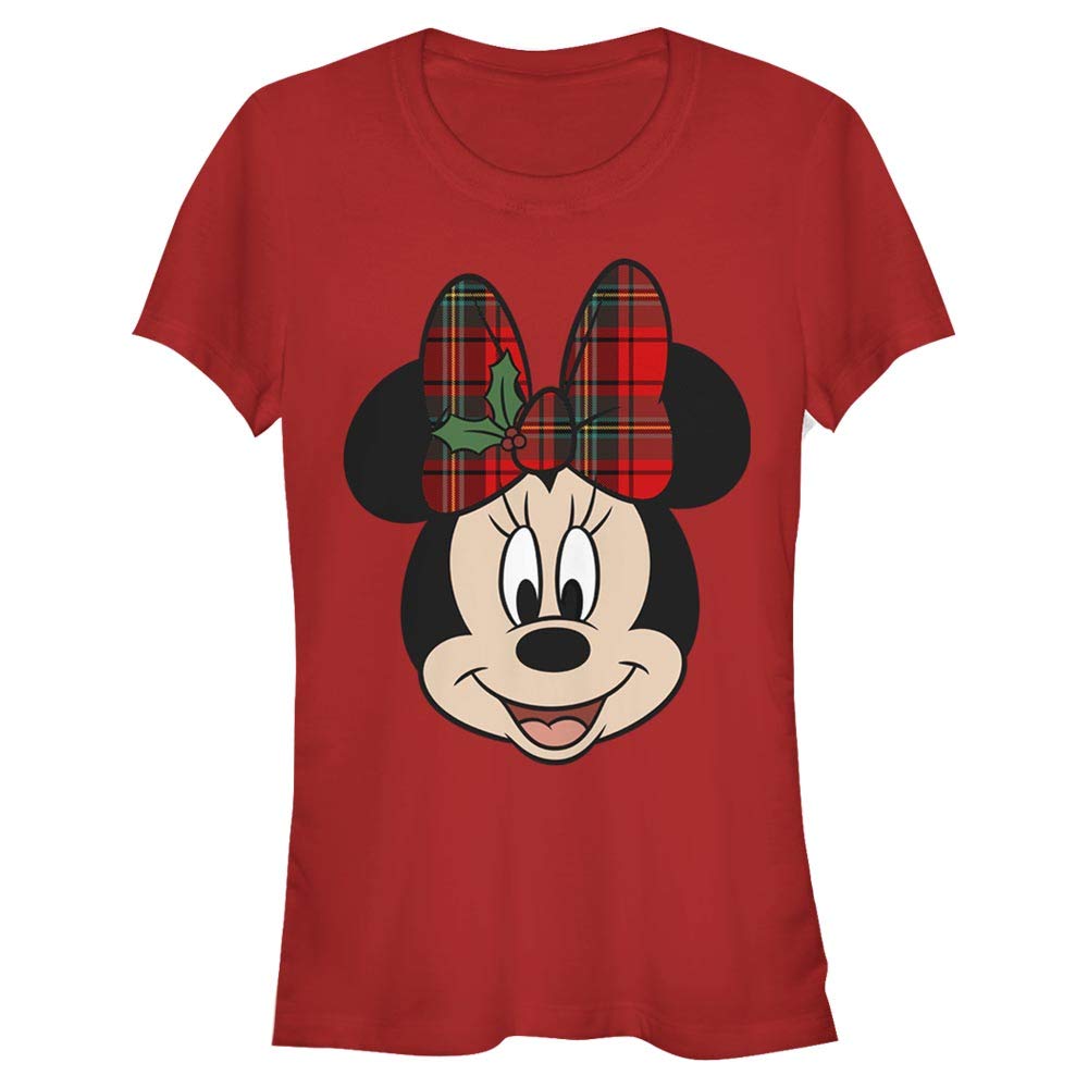 Mickey Classic - Minnie Yılbaşı Temalı Bisiklet Yaka Tişört Kadın
