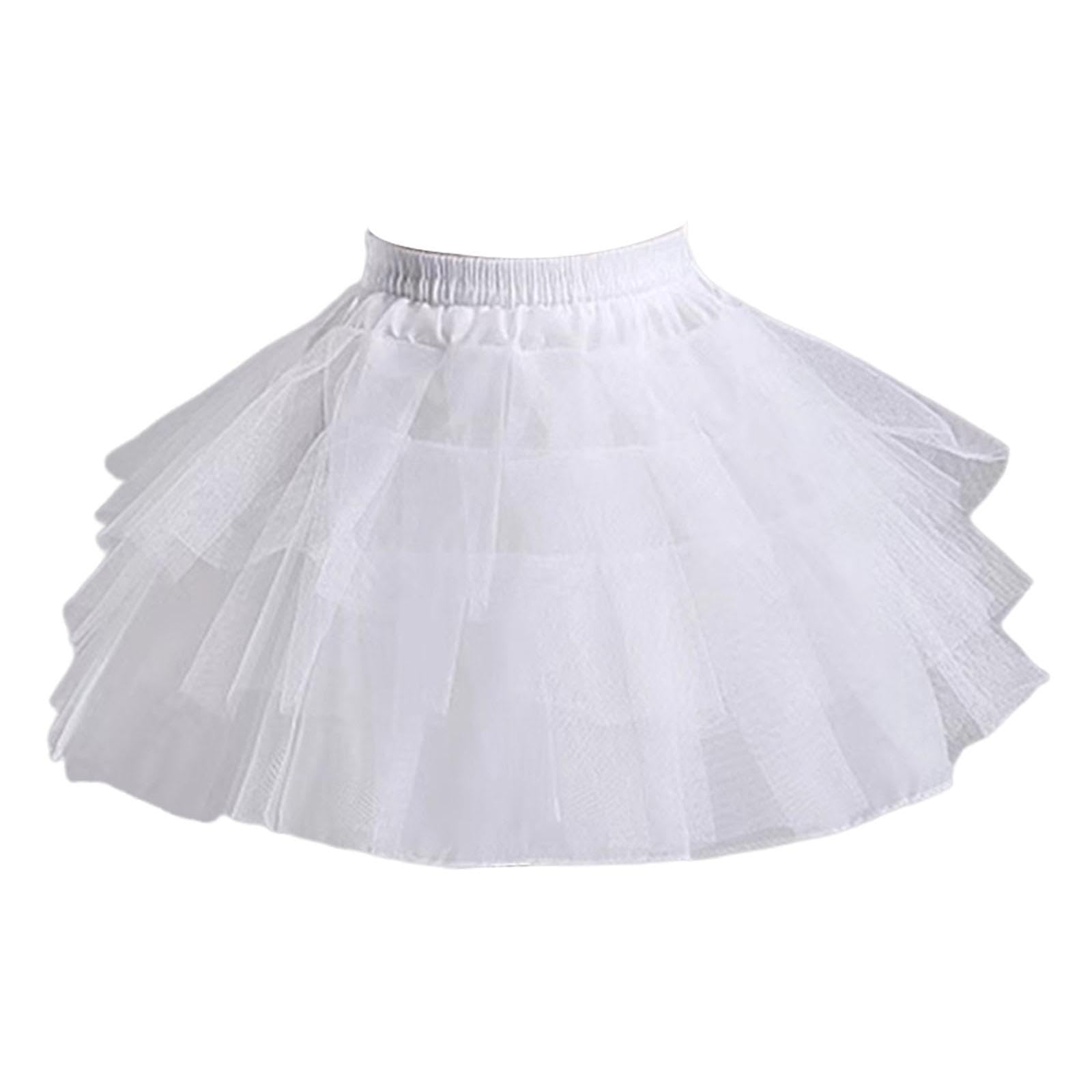 Flower Girl Crinoline Wedding Kids Crinoline Skirt for Holidays Prom Cosplay White S|Clothing Shoes & Accessories|Kids Clothing Shoes & Accs|Girls Clothing (Sizes 4 & Up)|Dresses-image-25