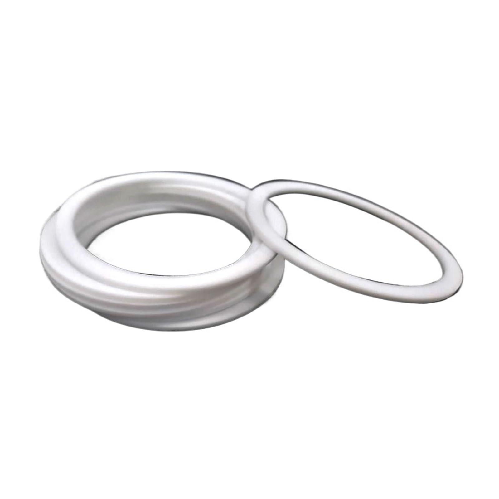 Uszczelka płaska PTFE do manometru i rur wodnych, średnica wewnętrzna 56–160 mm, uszczelka dystansowa (106 x 116 x 2 (5 szt.)