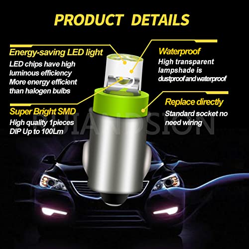 Ruiandsion BA7s 3898 LED Bulb 12V Verde Pack 10 miniatura 2