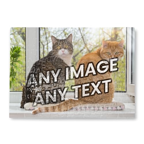 Personalised Jigsaw Puzzle 120 Pieces A4 sized with your Photo/Message Gift