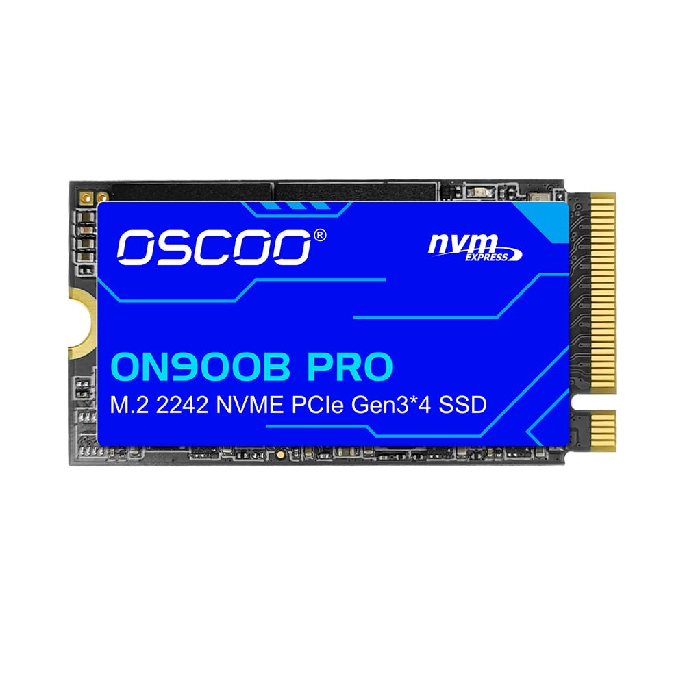 OSCOO 1TB M.2 2242 PCIe Gen3x4 NVMe SSD, Up to Read 3500MB/s&Write