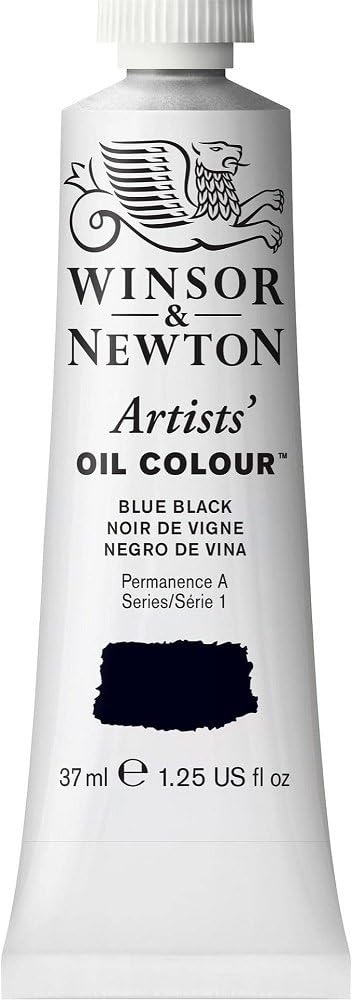 Winsor & Newton Artists - Pintura al Óleo, 37 ML, Negro (Negro de Viña)
