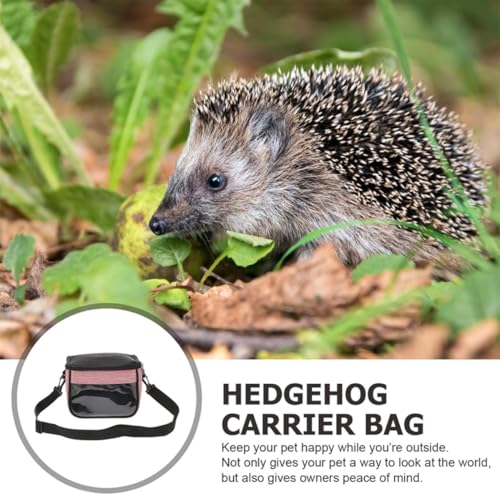 Transportín portátil de tela Oxford rosa para hámsteres 8