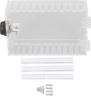 Tamperproof Thermostat Lock Box with Combination Lock Clear Acrylic Wall Guard for Universal Thermostats 7x4.5in
