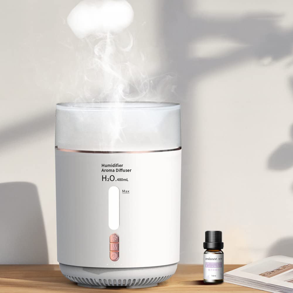 Humidifiers for Bedroom Jellyfish Humidifier IL Water Tank Aroma Diffuser Household Desktop Silent Moisturizing Humidifier