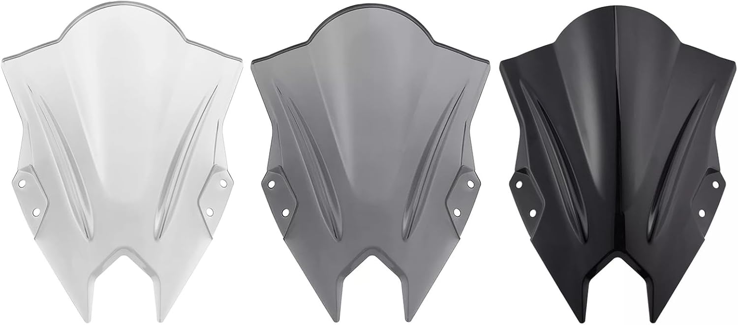 モーターバイクアクセサリー500 2024-2025のフロントガラスフロントフェアリングモーターサイクルフロントガラスダブルバブルデ